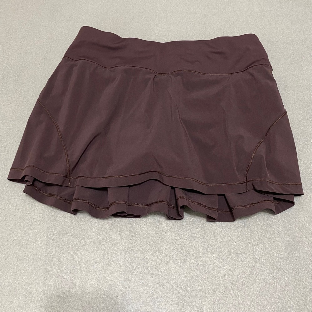 Lululemon Pace Rival Skirt Dark Plum Pleated Athletic Skort Size 4 W4888S